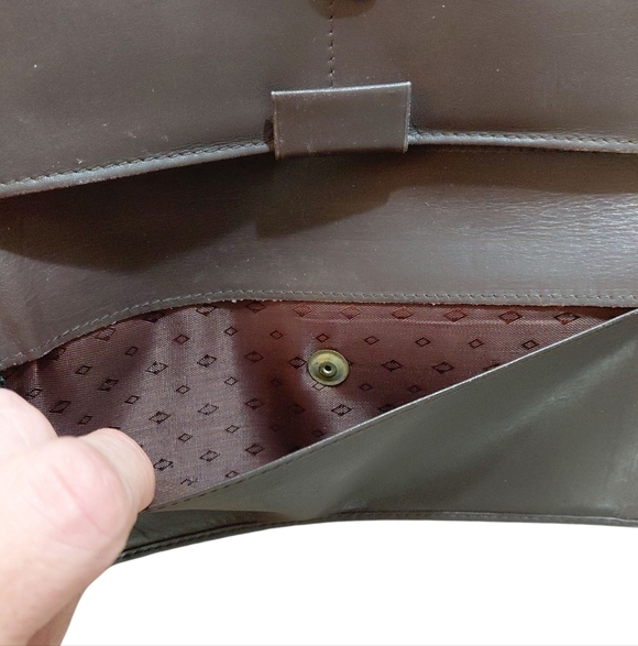 Coach Dark Brown Wallet Soft Leather Tri-fold Wallet - Picture 9 of 13